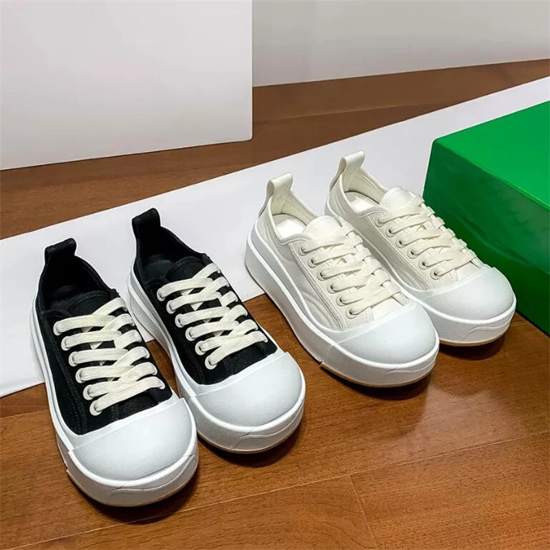 

Кеды женские на толстой подошве, холщовые кроссовки, удобная повседневная спортивная обувь, на платформе, для увеличения роста