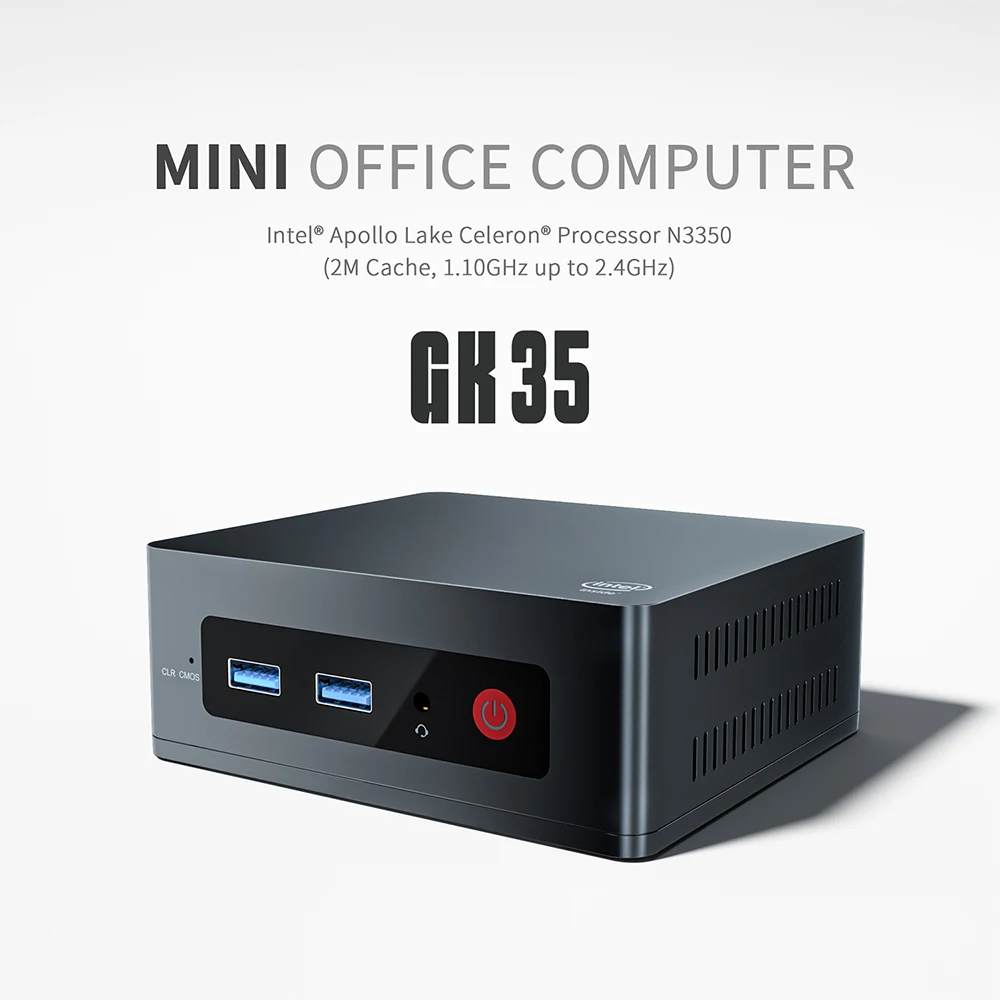 

NEW Beelink GK35 intel celeron N3350 mini pc office Home ram 4GB SSD 64GB DDR3L display Desktop beelink GK35 n3350 mini pc