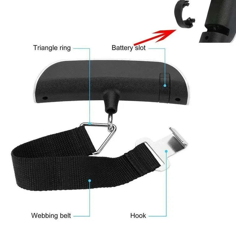 50kg 10g Digital Scale Electronic Balance Kitchen Luggage Hanging Scale thumbnail 3