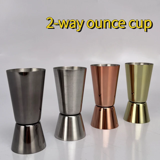 Stainless Steel Double Jigger Bar Measuring Cup OZ Cup - AliExpress