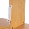 4-tier Floor Standing S-shaped Bookcase with Strong Bearing Capacity and Elegant Appearance 6