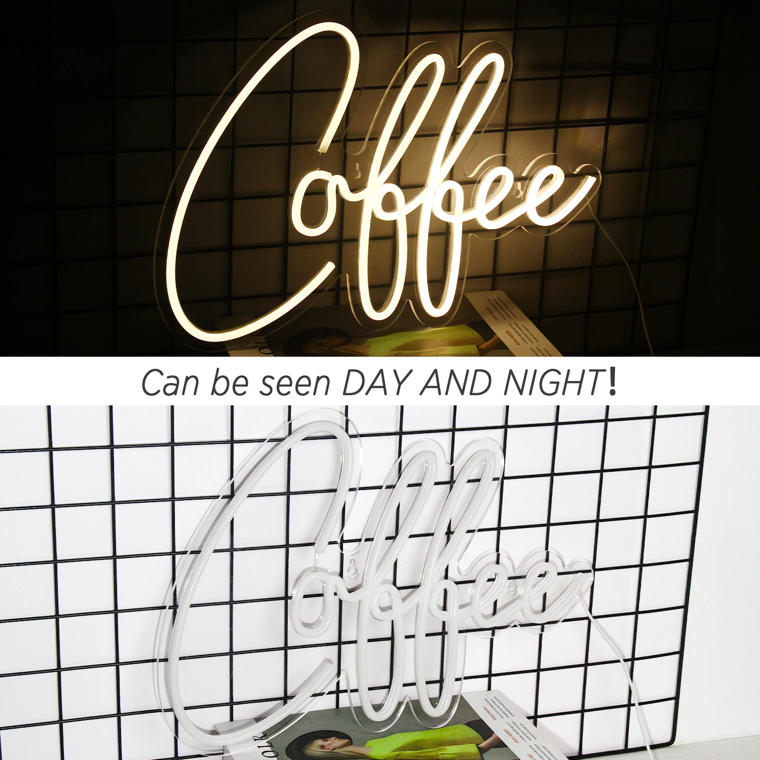Coffce Neon Sich Led Lights Wandlamp Decor Voor Home Bar Party Festa Cafe Logo Letter Welcome Up Light Up Zucht Usb Room Decoratie