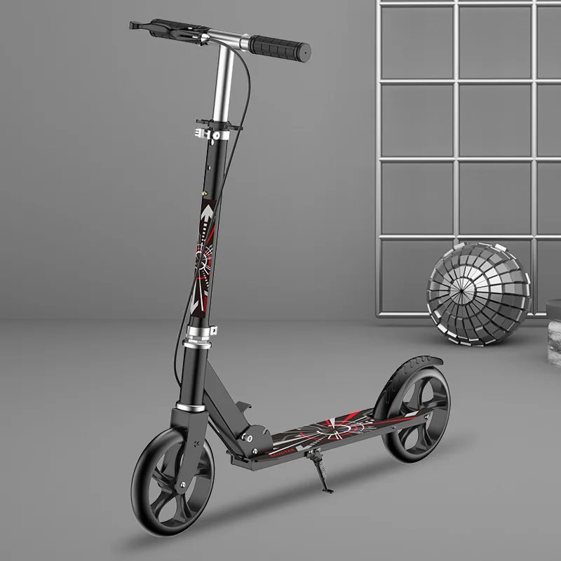 Foldable Two-Wheel Scooter for Children and Teens Adult, City Work School Student, One-Legged Scooter