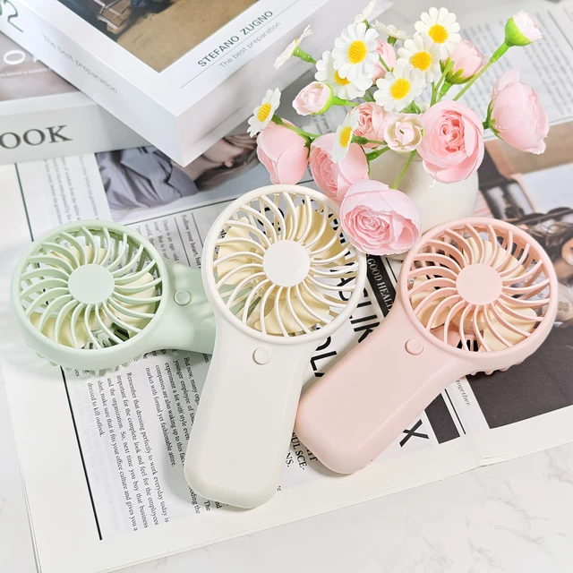 TML281-Charming Mini Hand Fan - Battery - Operated, Different Color Variations for Daily Use 2