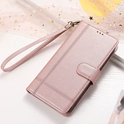 Deluxe Mirror Flip Wallet Case - Leather Cover - iPhone 13 14 (Rose)