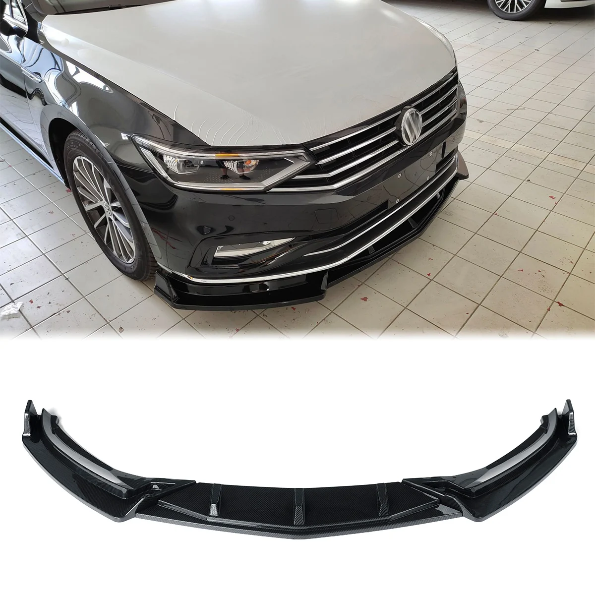 Front Bumper Lip Spoiler Side Splitters Protection Body Kit Guards Deflector For Volkswagen Vw Passat 2020 Up Car Accessories