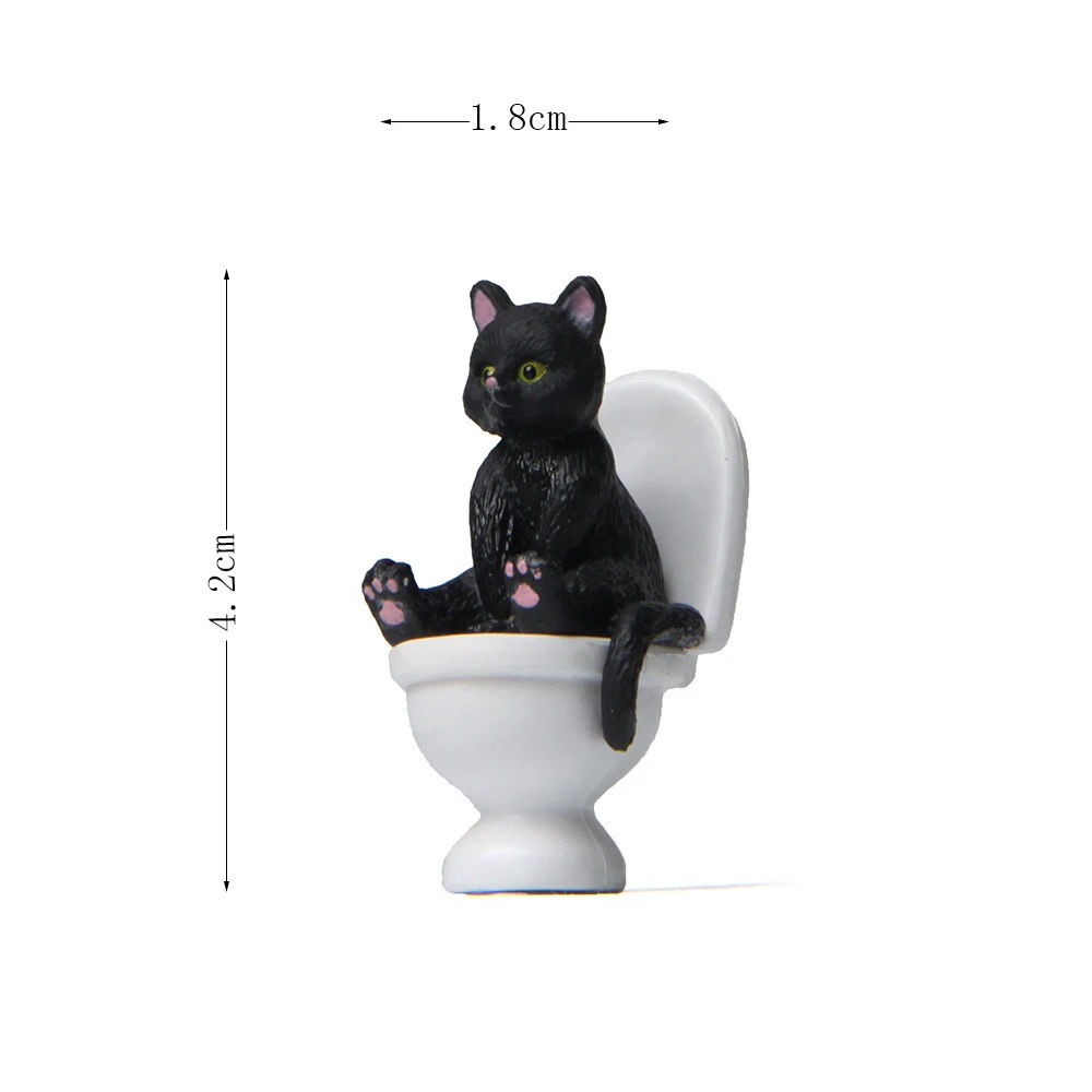 Kawaii Cat Figurines - Miniature Fairy Garden Ornaments
