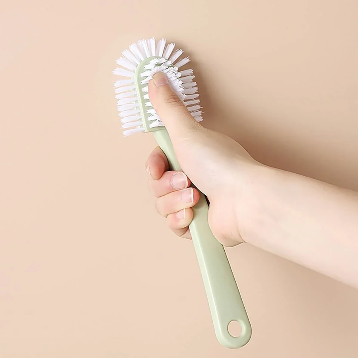 Multifunctional Long-handled Shoe Brush Five-sided