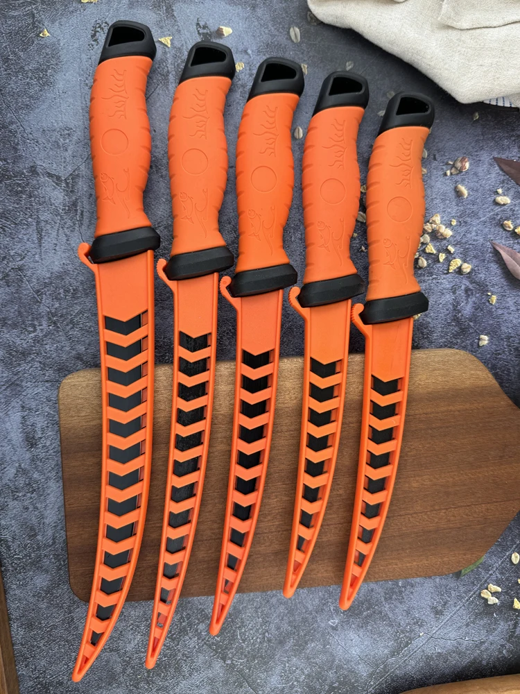 RZD Fishing Fillet Stainless Steel Knife Nonstick Blade Protective