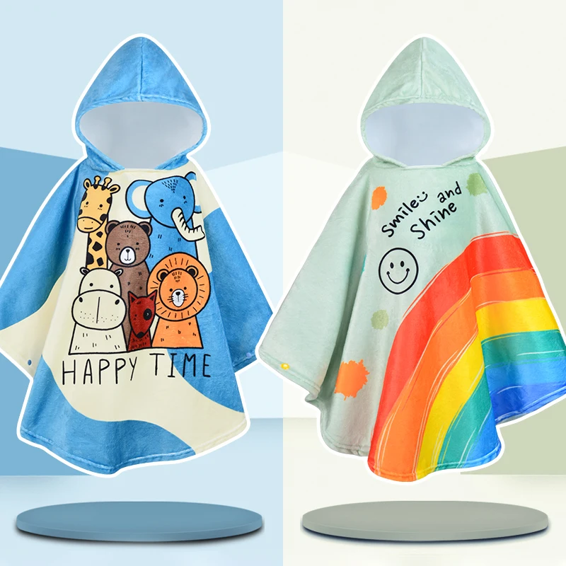 Baby Hooded Absorbent Bathrobe 1