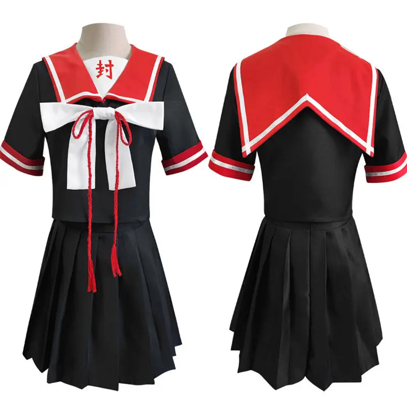 

CosDaddy Anime Girl Toilet Bound Hanako kun Yugi Amane Cosplay Costume Black Lolita JK Uniform Women Halloween Costume