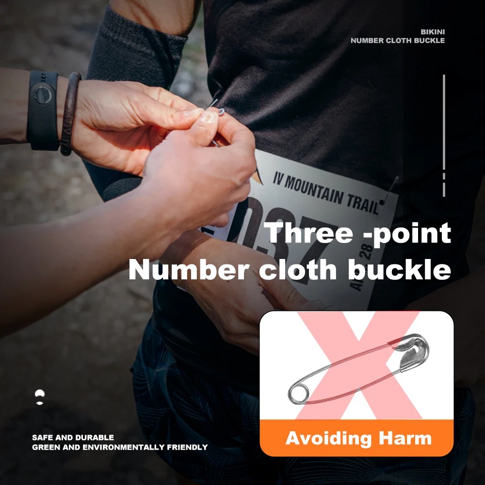 WRELS 1pc Nylon Upgraded Number Belt Running Race Number Plate Belt Multi-function Race Number Plate Fixing Belt