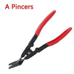 Vehicle Interior and Exterior Trim Removal Tool Set for Efficient Panel and Upholstery Maintenance (A - Pliers - Red)