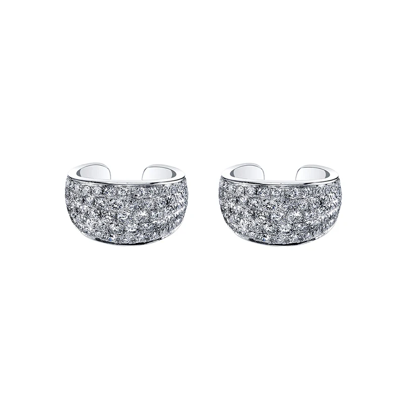 Ear Clip Earrings Clip Earrings Ear Clip Ear Accessories Gold Plated CZ For Women Exquisite Zircon Fake Piercing Party Wedding