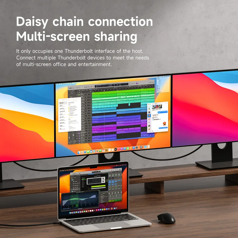 Hagibis Thunderbolt 5 Cable Up to 120Gbps Bandwidth Boost 240W Charging 80Gbps Date 16K/8K Compatible with Thunderbolt 4 USB C