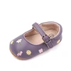 Baby Girl Princess Shoes High Quality Soft PU Embroidery Flower TPR Sole Anti-slip for Toddler Girl 0-12 Months 2023 New Fashion 3