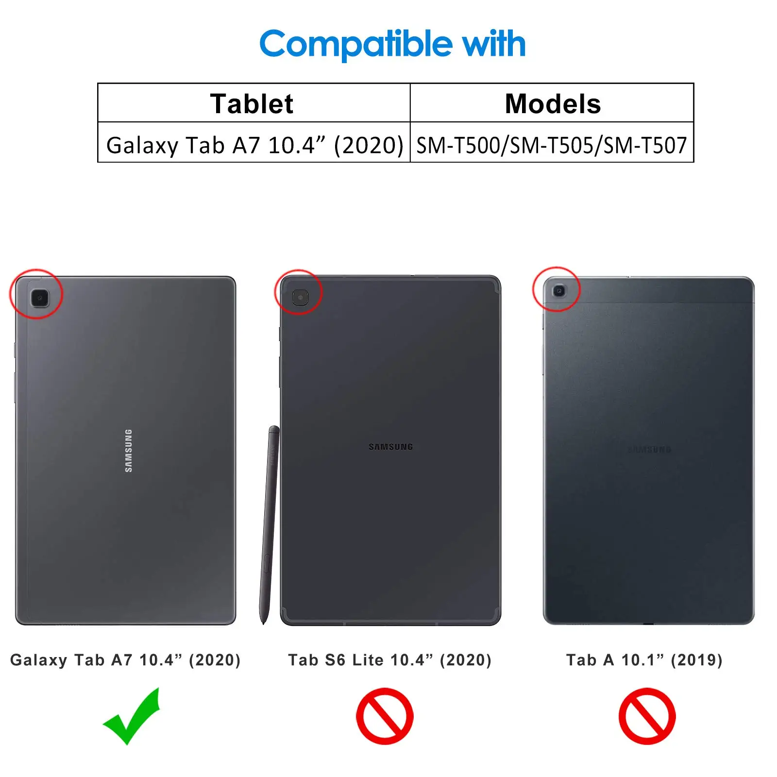 Magnetic Tri-Fold Stand Protective Tablet Case, 10.4 Inch, 2022 Edition