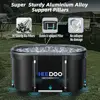 Large Oval Ice Bath Tub Athletes 129 Gal Recovery Portable Cold Plunge Tub Natural Post-Workout Immunity Boost- Spacious 3.93 ft 6
