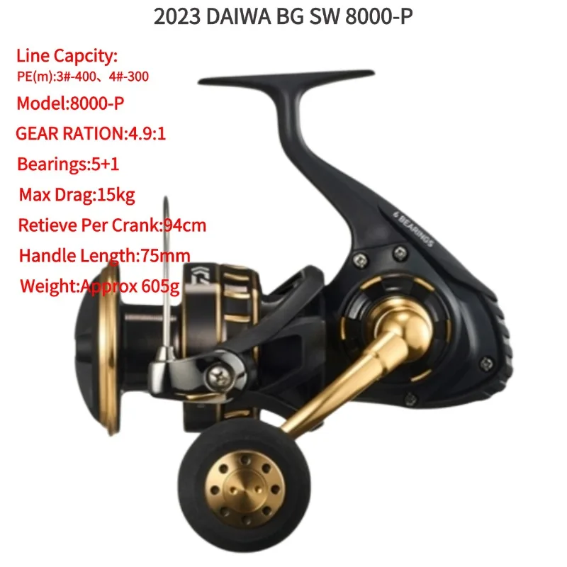 2023 DAIWA BG SW Spinning Fishing Reels 4000D-CXH 5000D-CXH 6000D