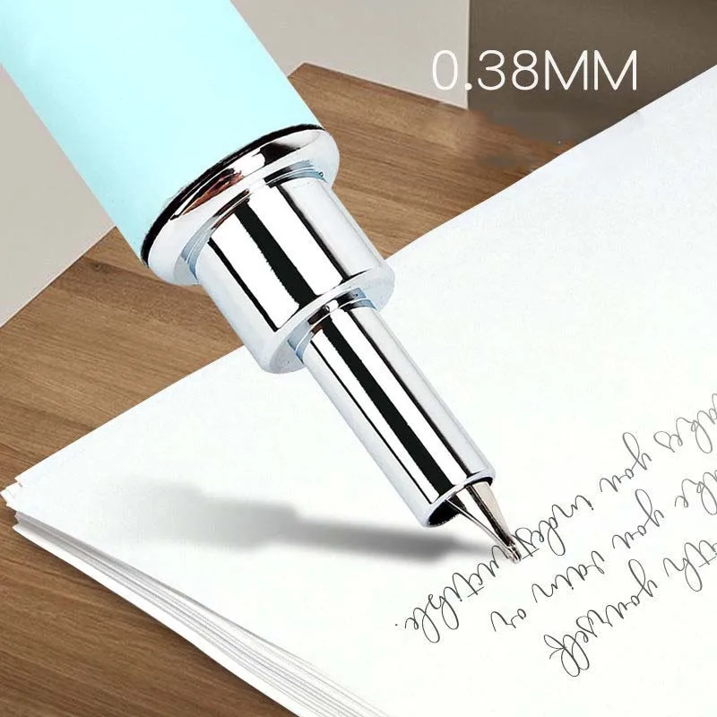 Fountain Pen Press Typ Fountain Pen Ink Pen Retractable Hooded Nib Converter Filler Business Stationery Office School Supplies Kawaii