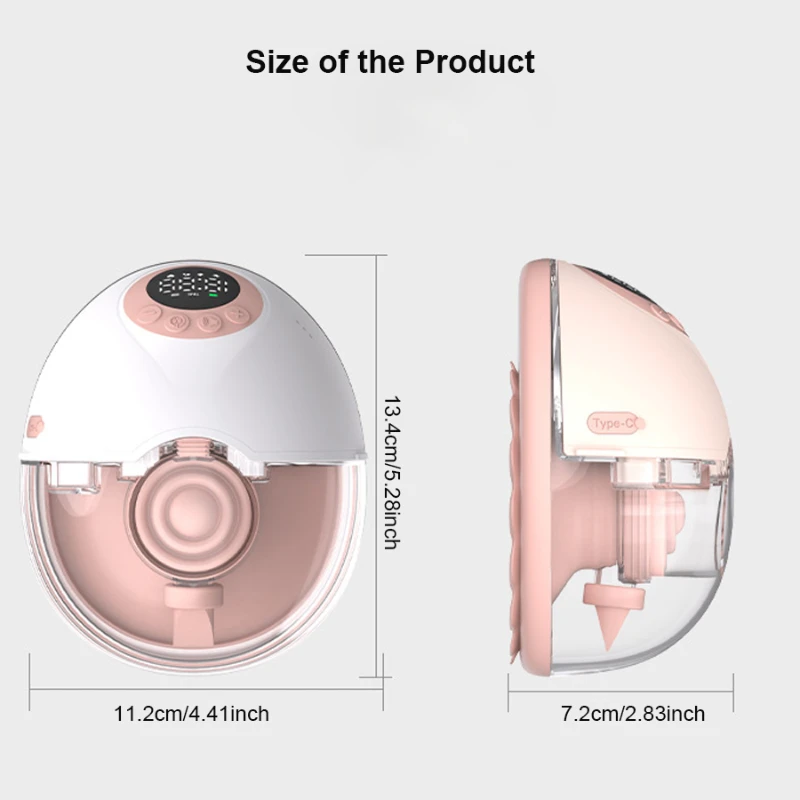 Wearable Electric Breast Pump Integrated Hands-free High Suction Invisible Milking Machine Milk Collector Touch Breast Pump 6