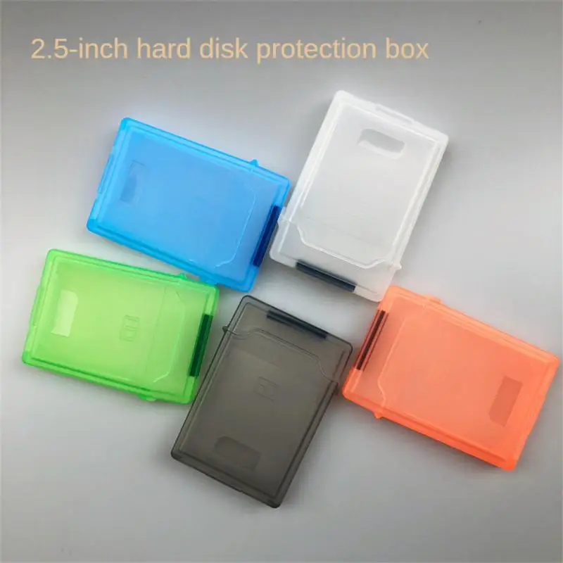2.5 Inches SSD Hard Disk Storage Box Moistureproof Dustproof Portable Hard Drive Disk Protective Box For 2.5 Iox Protective Case hdd enclosure hard disk case external hard drive housing memory card storage case