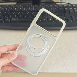 Cover per telefono ultra sottile opaco anti-impronta magnetico migliorato con anello rotabile