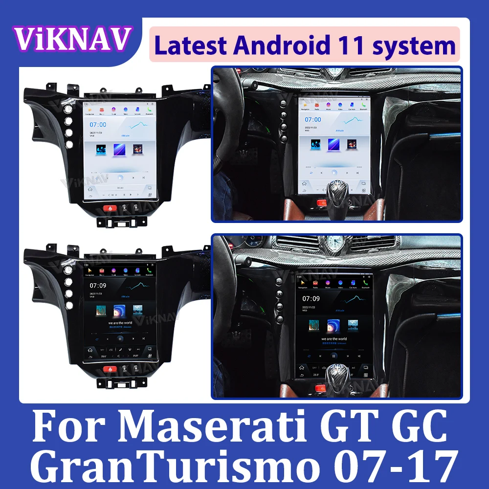 

2 DIN For Maserati GT GC GranTurismo 2007-2017 Android11 head unit Car radio Multimedia Radio GPS Navigation Player
