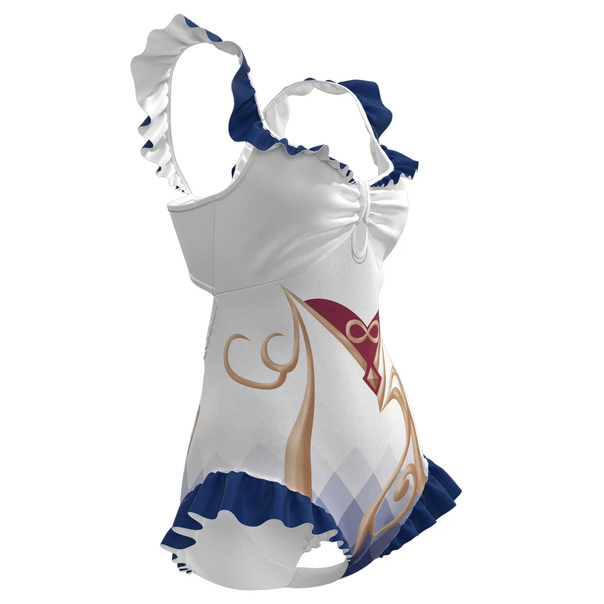 Genshin Impact Ganyu Costume Cosplay Donna Estate Costume Intero Da Spiaggia Costume Da Bagno Donna Monokini