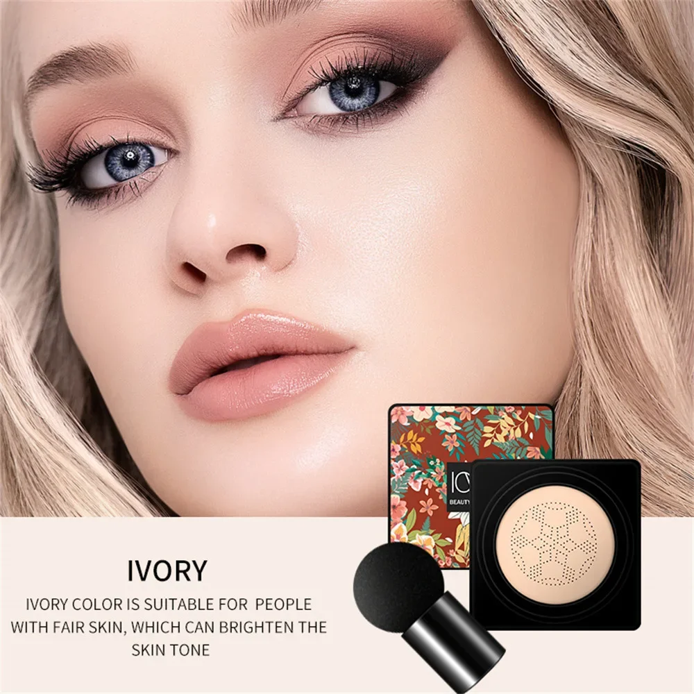 Magic Foundation Mushroom Head Air Cushion CC Cream Waterproof Brighten Foundation Cream Women Base Makeup Face Korean Cosmetics 3