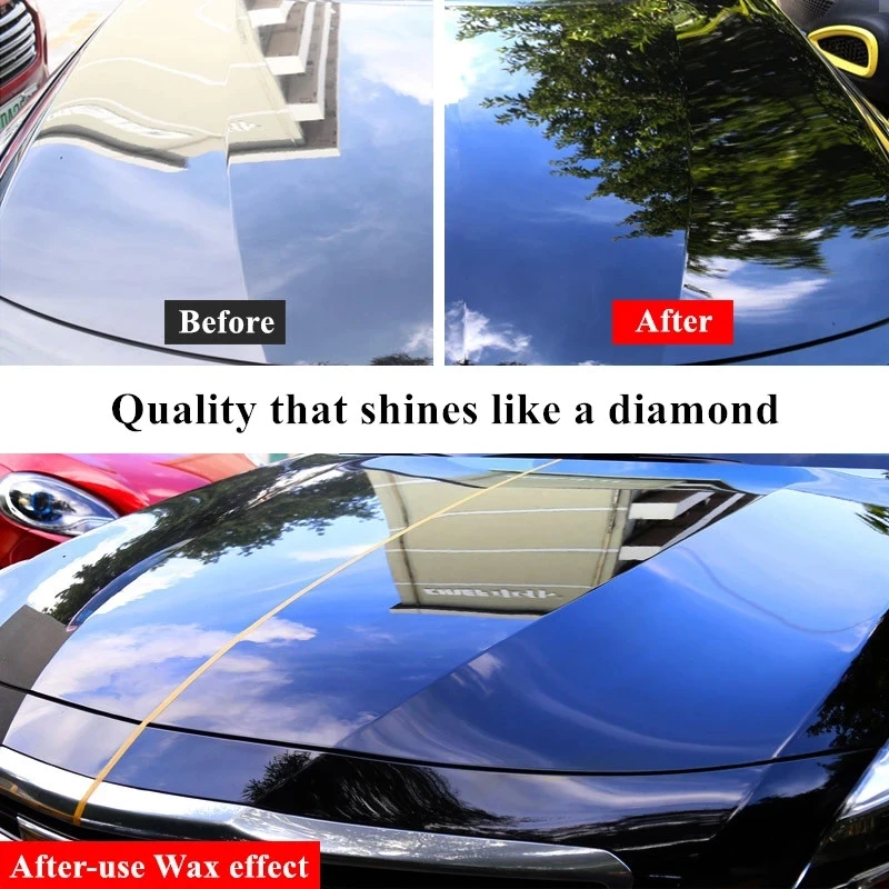250g Car Wax Crystal Plating Set Hard Glossy Wax Layer Covering Paint Surface Coating Formula Waterproof Film Car Polish car restorer paste