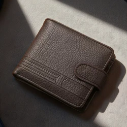 Men's Leather Wallet with Card Slots - Ideal for Everyday and Business Use (Coffee color)