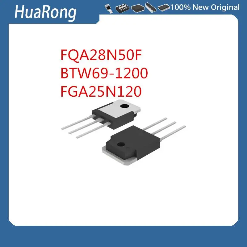 

10PCS/LOT FQA28N50F FQA28N50 FDA28N50 FDA28N50F BTW69-1200 BTW691200 1200V FGA25N120 25N120 ANTD TO-3P