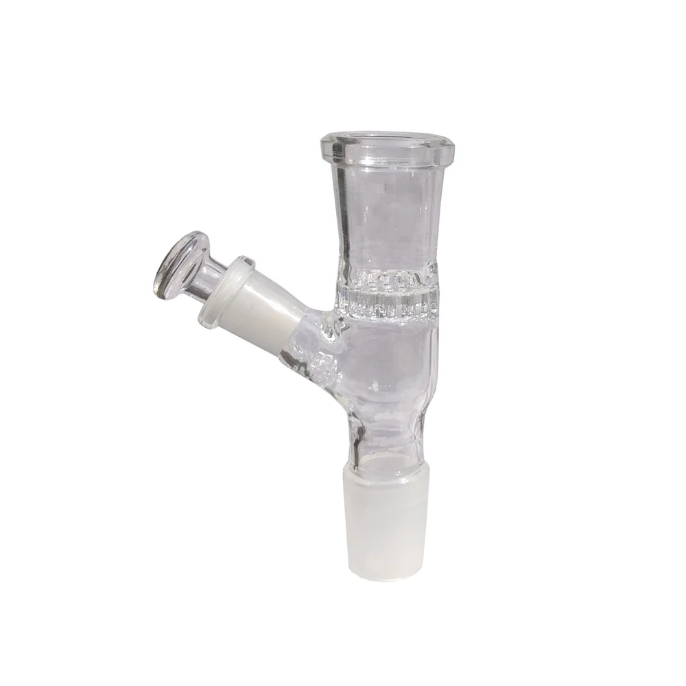 14/18mm Male to 18mm Female Glass Gube Attachment with 10mm Plug Include 50pcs 304 Stainless Steel Screen glass adapter