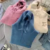 Women Autumn Winter Warm Fluffy Hoodie New Casual Hooded Pullovers Letters Lamb Wool Fleece Sweatshirt Loose Top Ropa De Mujer 1