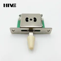 Electric Guitar Tone Conversion Switch with Screw (5 Way yellow cap)