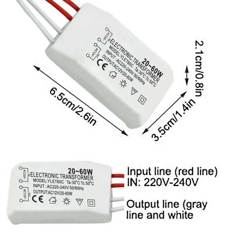Electronic Transformer 220V To AC 12V Power Supply Lamp Beads Transformer Voltage Converter power module power adapter power supply power transformer