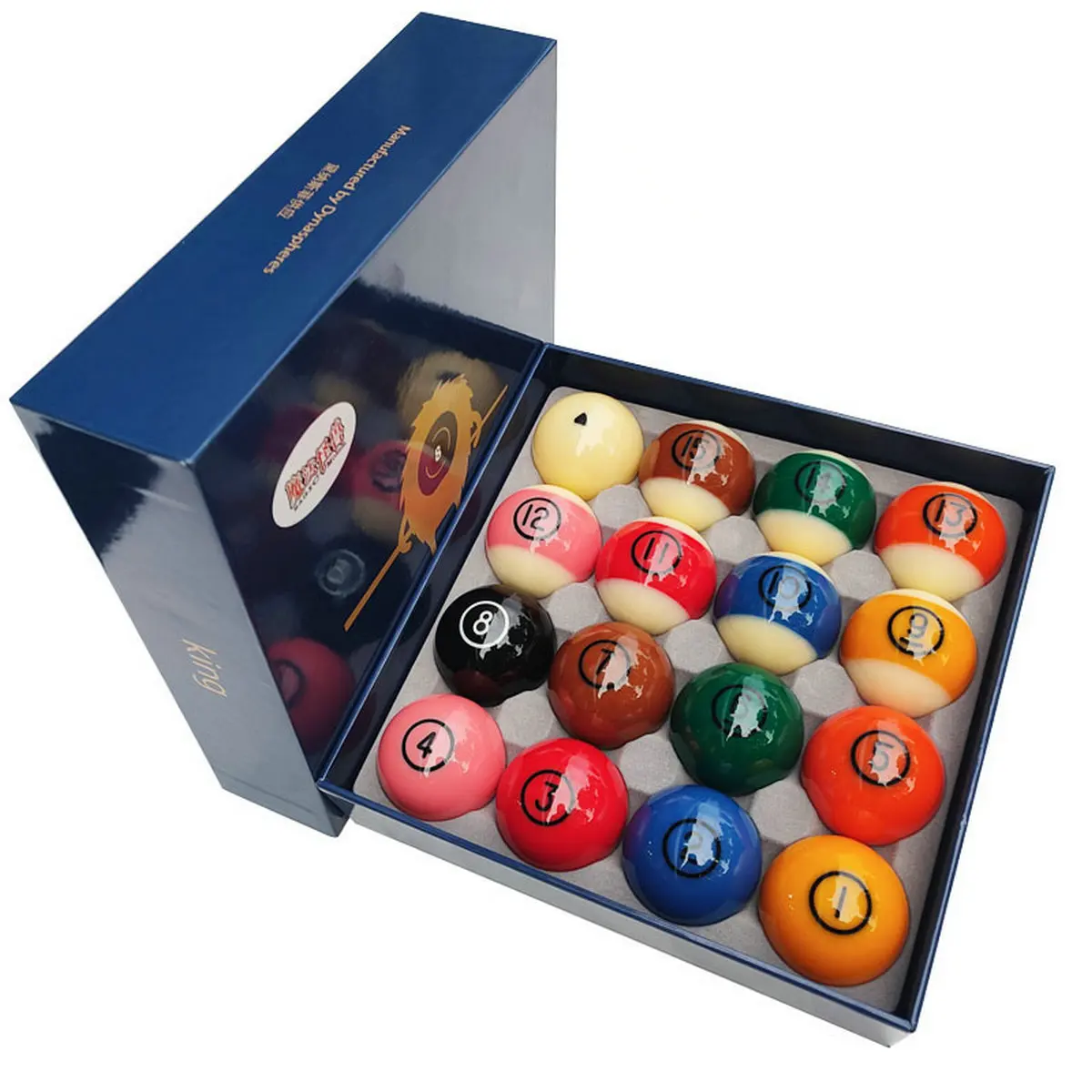 Belgium DYNASPHERE Magic King Phenolic Billiard Pool Ball Set 2-1/4"