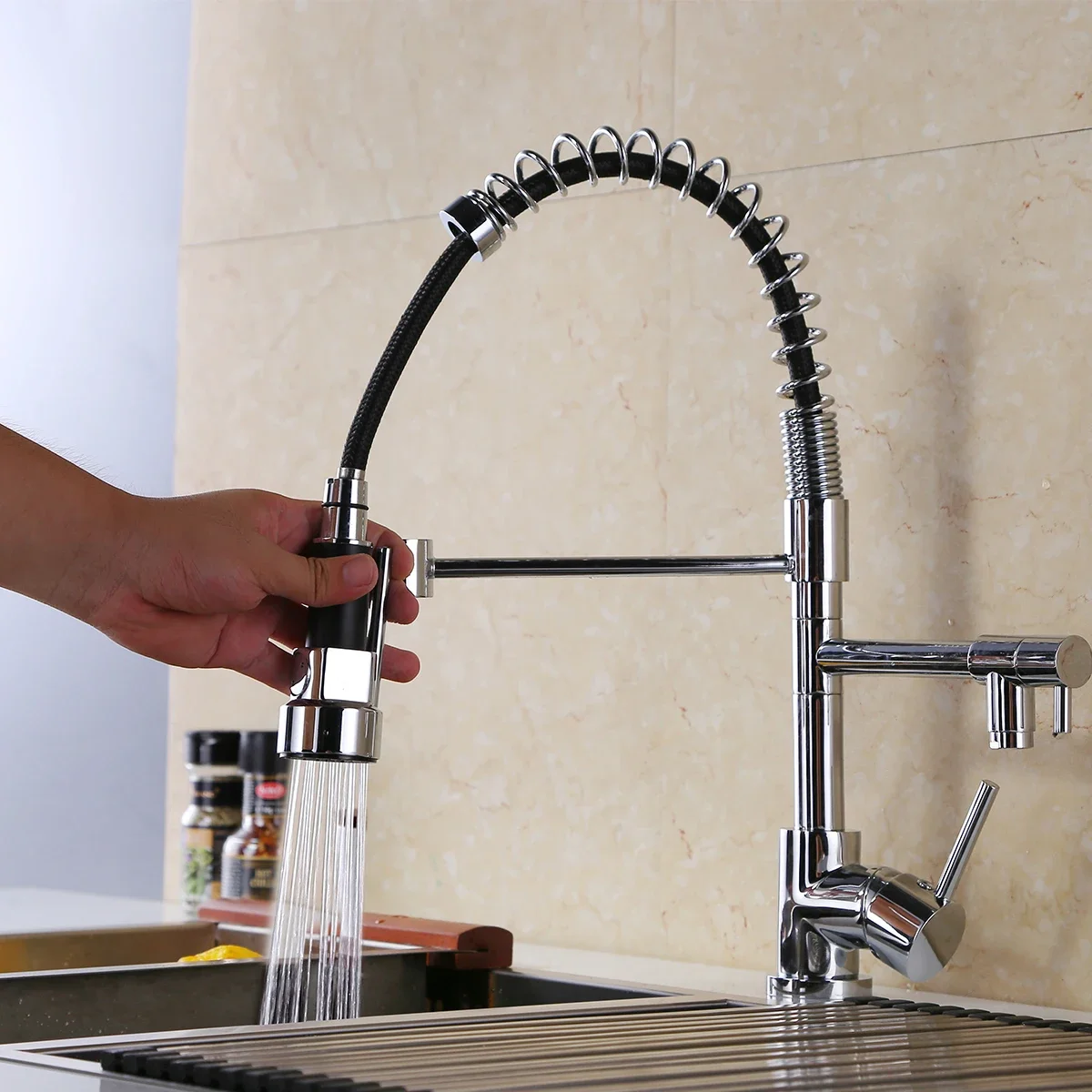 Llaves Para Fregadero De Cocina Liberflow Reemplazo Negro De La