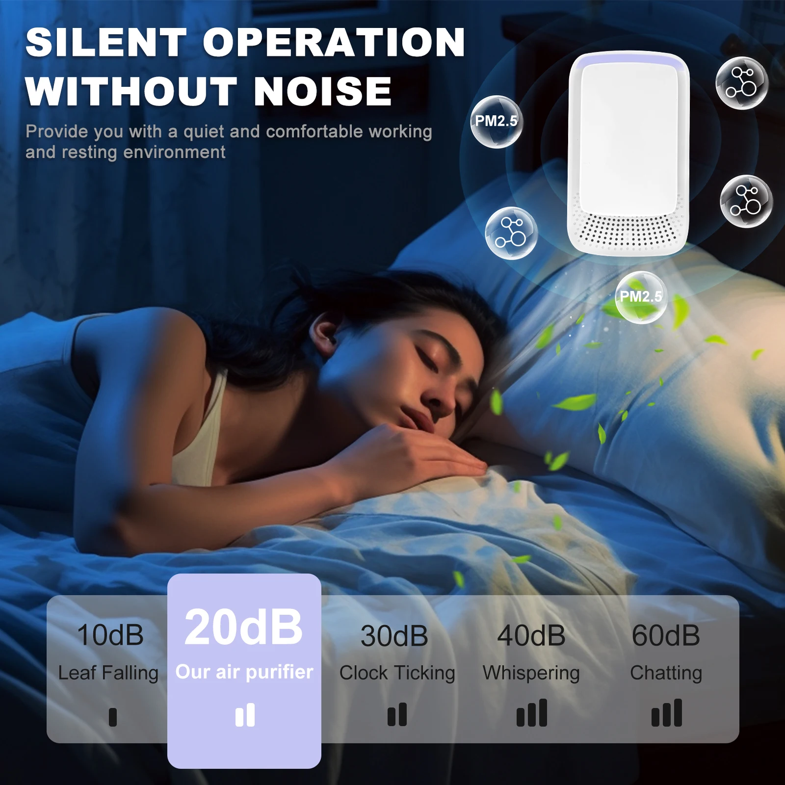 1/2/4Pcs Mini Air Purifier For Home Plug in Air Ionizer Negative Ion Purifier No Filter Household Odor Eliminator Cleaner