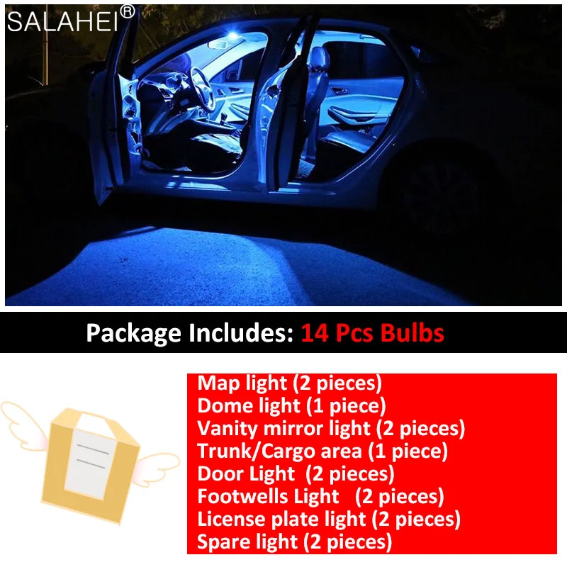 Canbus ȭƮ LED ڵ ׸  Ű ŰƮ, Ÿ Rav4 RAV-4 2006-2017 2018 2019 2020 LED , ڵ ׼, 14 