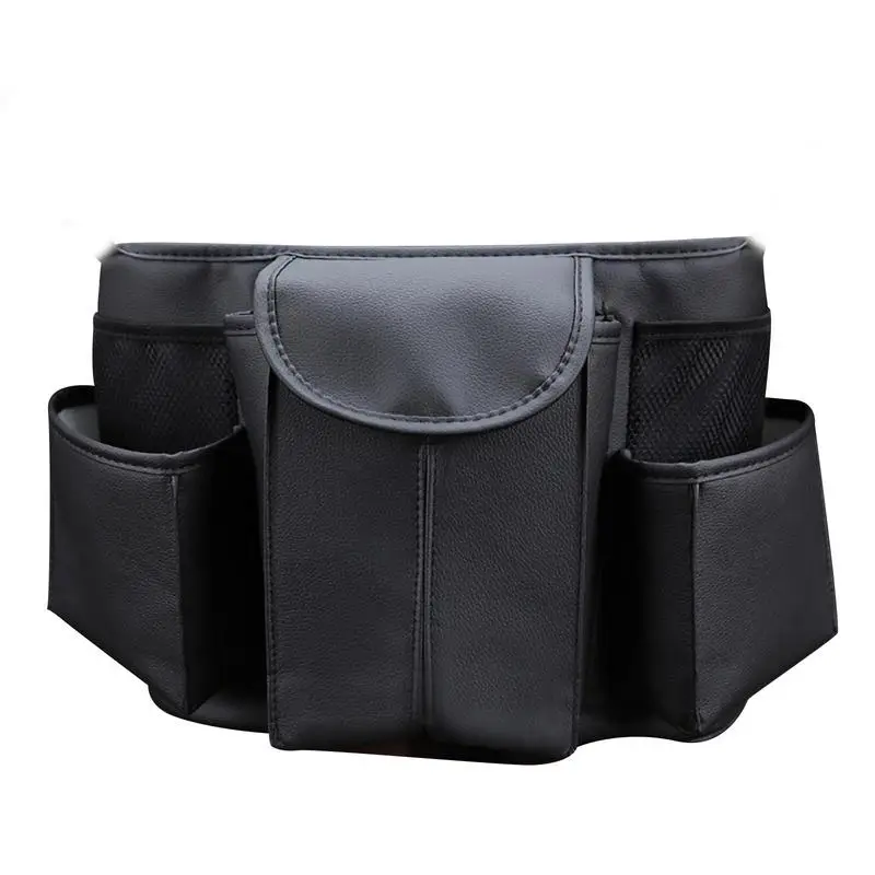 

Органайзер на автомобильное сиденье, кожаная сумка для хранения игрушек и подстаканников в автомобиле