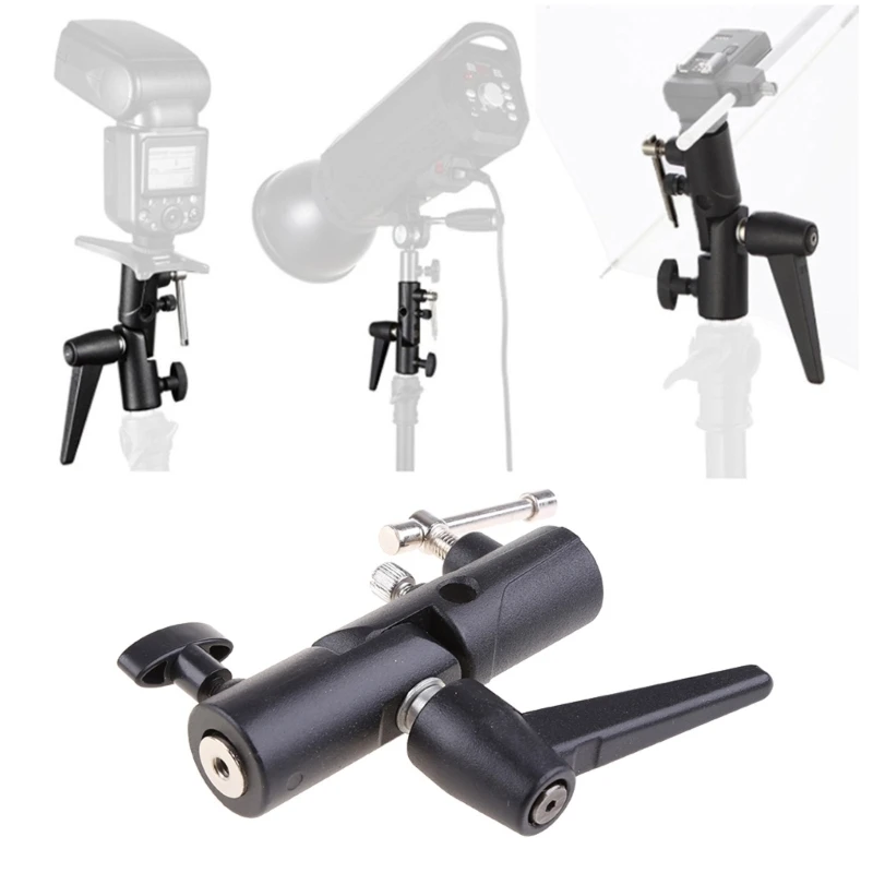 Metal Flash Bracket Hot Shoe Umbrella Holder Light Stand Mount Adapter for Tripod Photography Photographic Photo flash holder