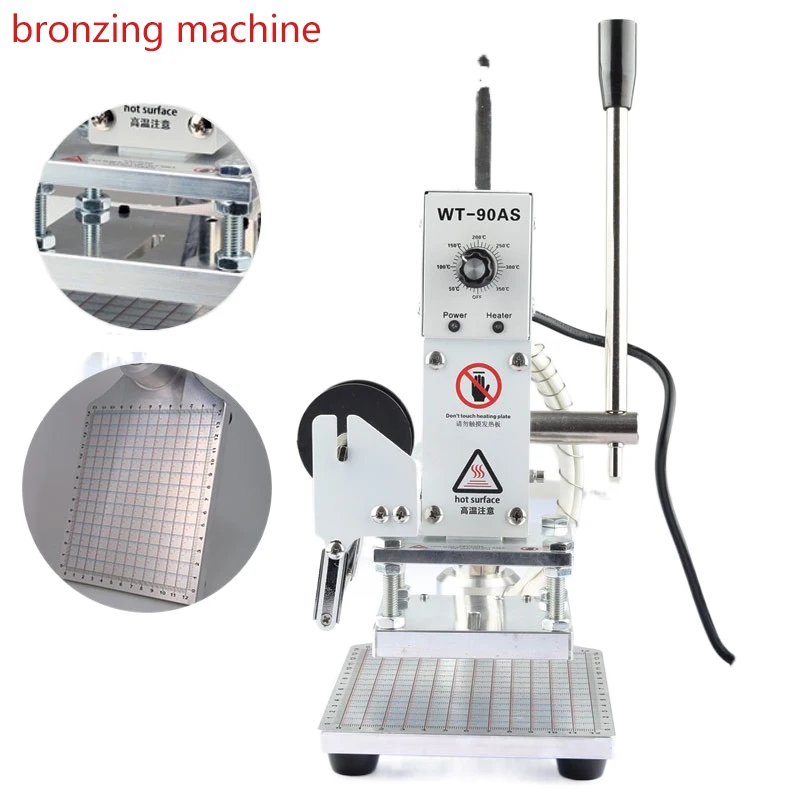 Bench Type Small Manual Gilding Machine Leather Hot Stamping Machine Hot Stamping and Marking Multi-function Gilding
