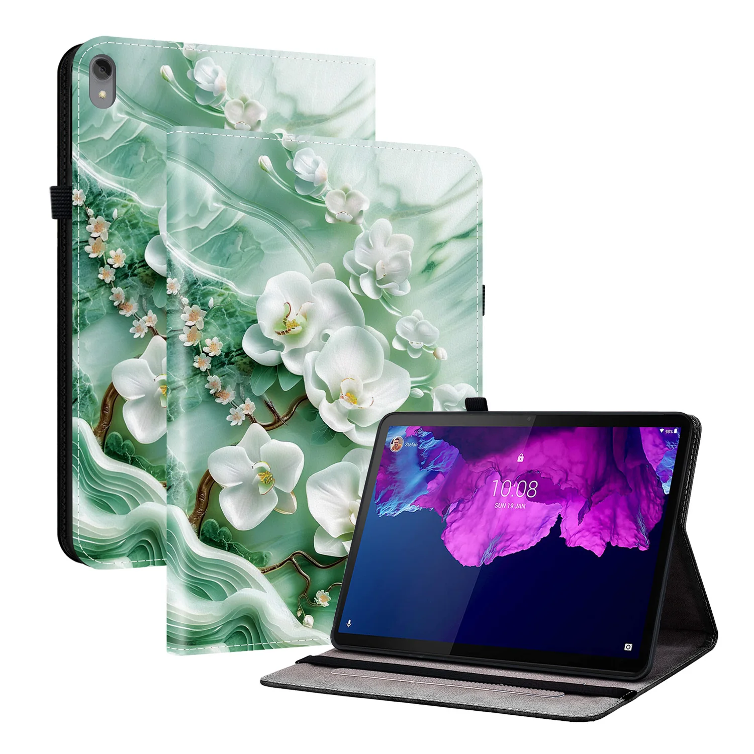 Premium Luxury Leather Tablet Cover, 11-12 Inch