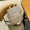 Ladies Backpack Square Vertical Bag Women's Three Wide Shoulder Strap Knapsack Bag Soft Handle Single Printed Shoulder Bag 3