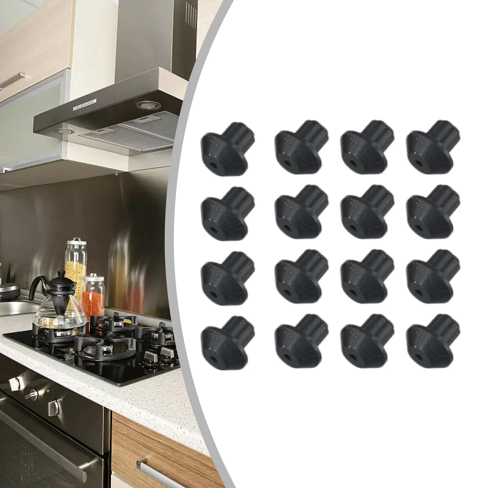 Brand New Rubber Feet Burner Feet Pads 16 Pack Cooking Appliances For General Electric For Kenmore Grate Foot Pad 3