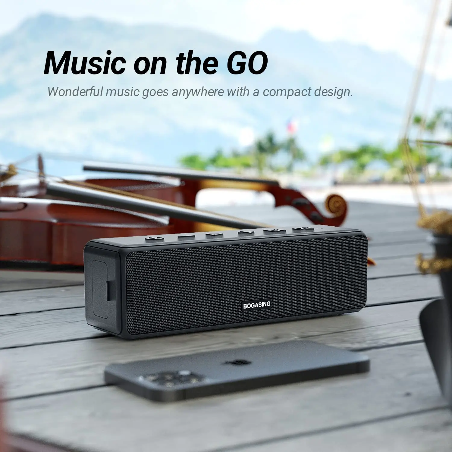 Bluetooth Speaker BOGASING M8 Speaker Bluetooth Speaker Portable Waterproof IPX7 30W HD Surround Sound Wireless bluetooth 5.0 speaker