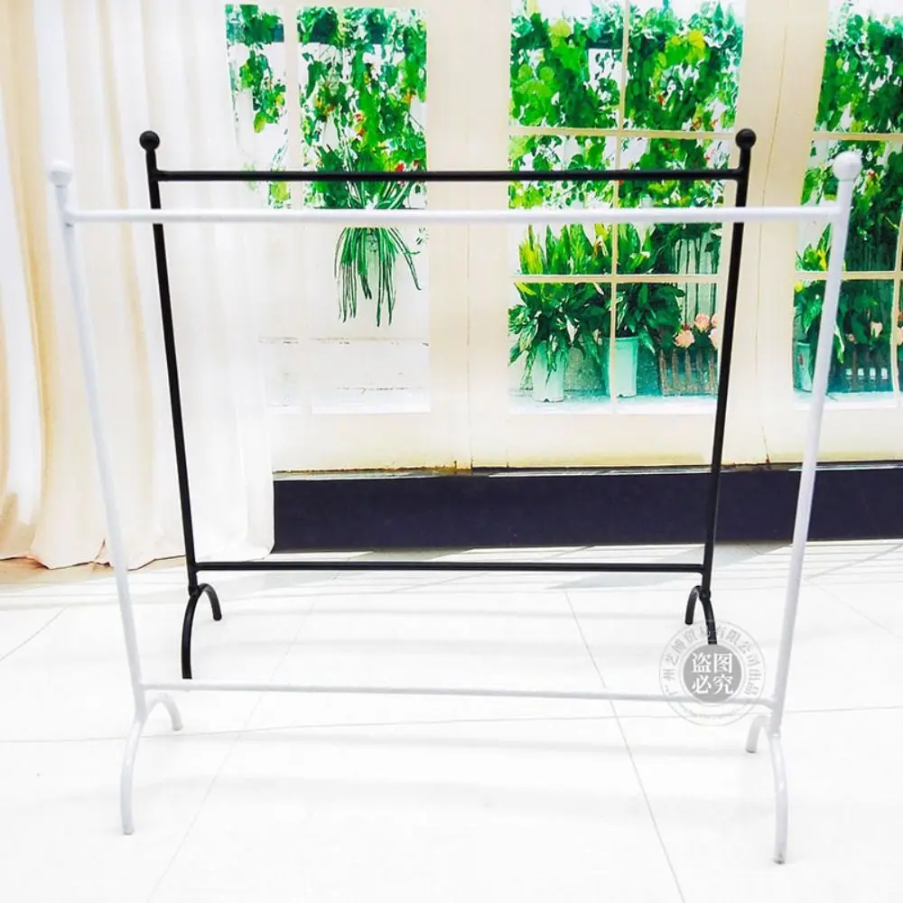 Iron Doll Clothes Rack White Black Mini Organizer