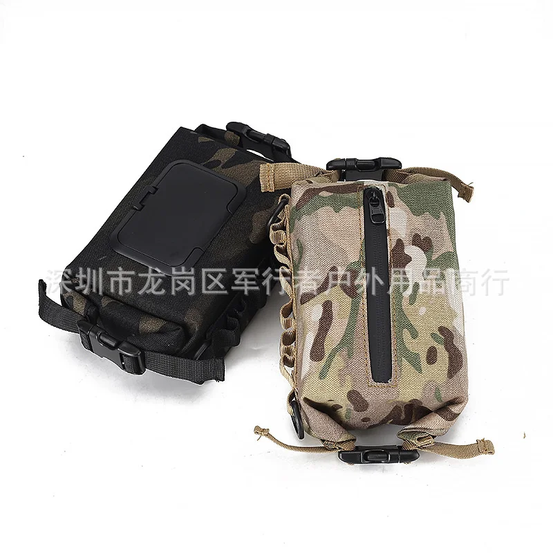 Outdoor Tissue Box Bag Camping Wet Tissue Holder Camouflage Waterproof Storage Bag Toilet Paper Pouch Camp Accessories 1000D